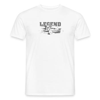 Legend Symbol Team Fast Cars Sketch Illustration - Men's T-Shirt - white - Front - AI Model Male 178 dark (178cm)