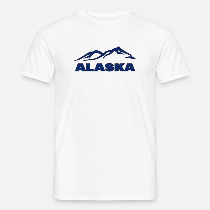 ALASKA - Männer T-Shirt - Weiß