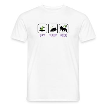 iceland competition shirts vegetarian tent ride - Männer T-Shirt - Weiß - Vorne - AI Model Male 178 dark (178cm)