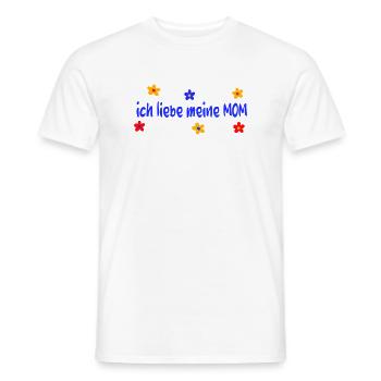 Fête des mères J’aime ma maman - T-shirt homme - blanc - Devant - AI Model Male 178 dark (178cm)