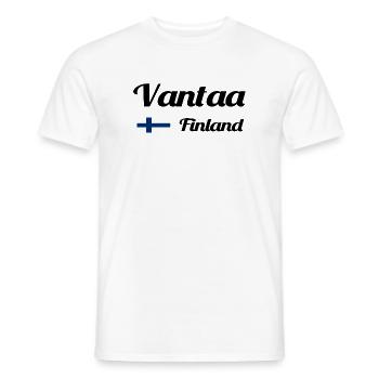 Vantaa Finnland Drucken - Männer T-Shirt - Weiß - Vorne - AI Model Male 178 dark (178cm)
