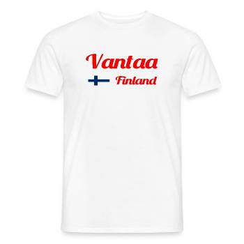 Vantaa Finnland Drucken - Männer T-Shirt - Weiß - Vorne - AI Model Male 178 dark (178cm)