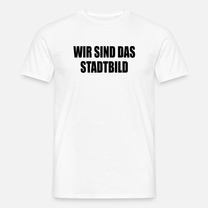 wir sind das stadtbild - Männer T-Shirt - Weiß