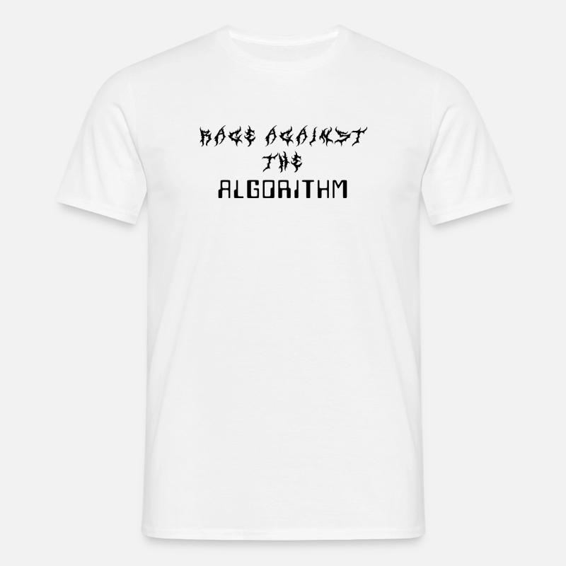 Rage against the Algorithm - Männer T-Shirt - Weiß
