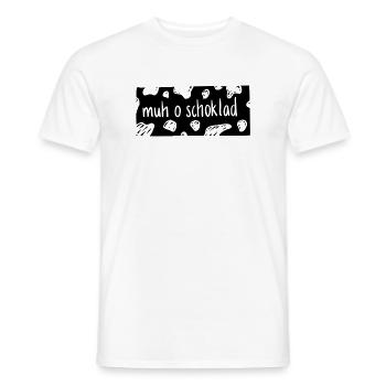 Muh o Schoklad - T-shirt homme - blanc - Devant - AI Model Male 178 dark (178cm)