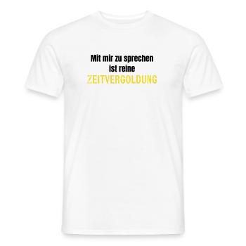 Zeitvergeudung - Männer T-Shirt - Weiß - Vorne - AI Model Male 178 dark (178cm)