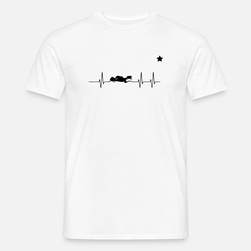 mottorad herz - Männer T-Shirt - Weiß