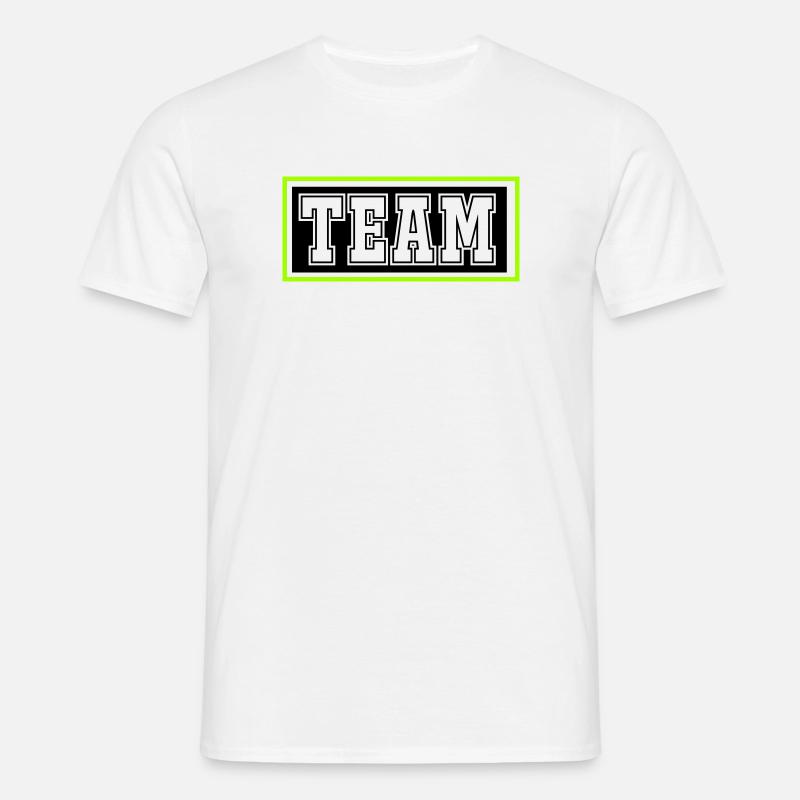 team- - Männer T-Shirt - Weiß