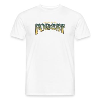 Find me in the Forest - Men's T-Shirt - white - Front - AI Model Male 178 dark (178cm)