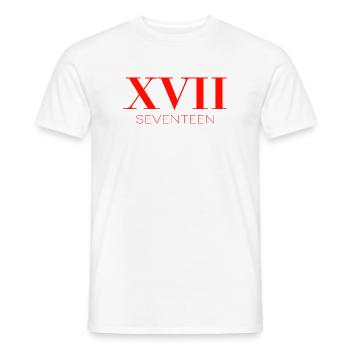 Idée de cadeau pour le 17e anniversaire - T-shirt homme - blanc - Devant - AI Model Male 178 dark (178cm)
