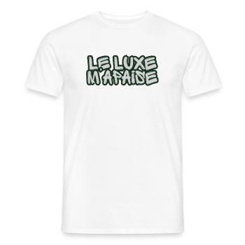 French Graffiti Luxury - Men's T-Shirt - white - Front - AI Model Male 178 dark (178cm)