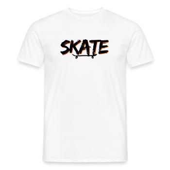 Skate Bold Graffiti Design - Männer T-Shirt - Weiß - Vorne - AI Model Male 178 dark (178cm)