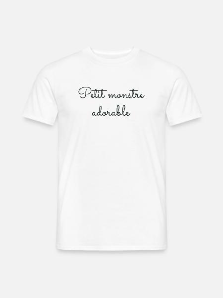 Niedliches kleines Monster - Männer T-Shirt - Weiß