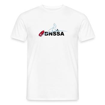 BNSSA sauvetage aquatique - T-shirt homme - blanc - Devant - AI Model Male 178 dark (178cm)