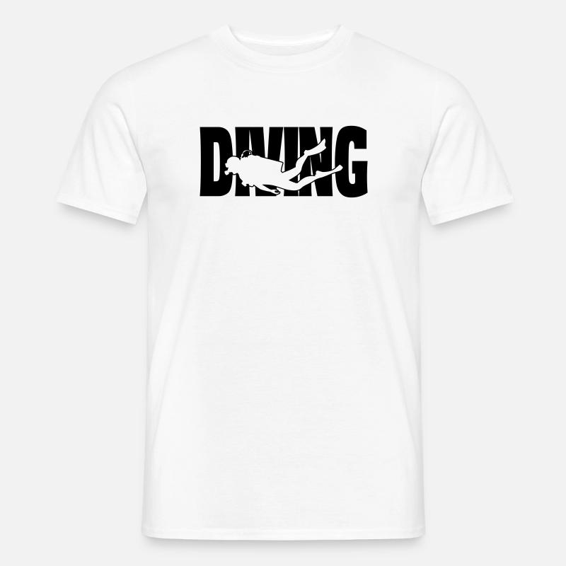 diving II - Männer T-Shirt - Weiß