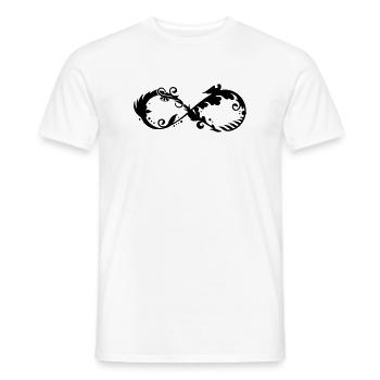 Symbol der Unendlichkeit - Männer T-Shirt - Weiß - Vorne - AI Model Male 178 dark (178cm)