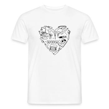 Assistante dentaire Dentiste - T-shirt homme - blanc - Devant - AI Model Male 178 dark (178cm)