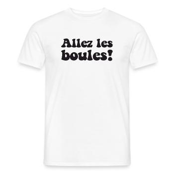 3 Boulekugeln für Bouler Boulekugel Petanque Boule - Männer T-Shirt - Weiß - Vorne - AI Model Male 178 dark (178cm)