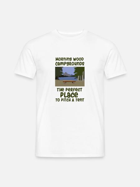 Camping slogan camping - Men's T-Shirt - white