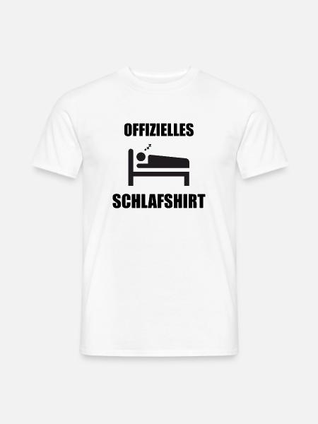 Offizielles Schlafshirt - Männer T-Shirt - Weiß