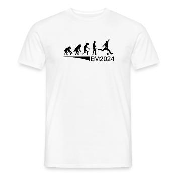 Icône de l’équipe des fans de football de l’ Evolution - T-shirt homme - blanc - Devant - AI Model Male 178 dark (178cm)