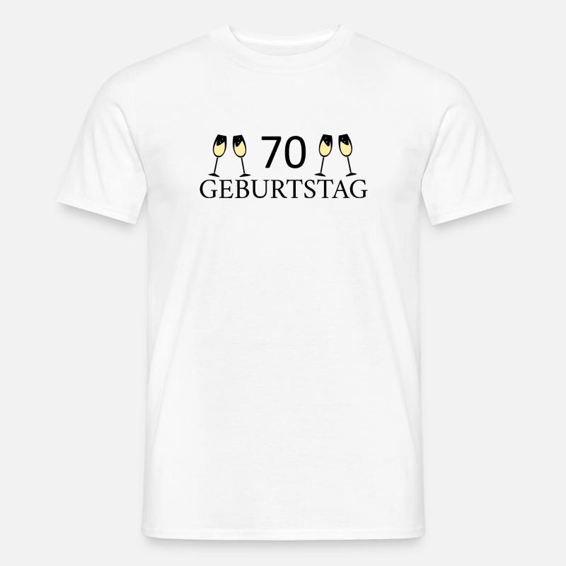 70° compleanno 70 anni - T-shirt uomo - bianco