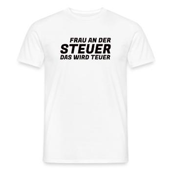 Le sarcasme au volant devient une chemise drôle de chère - T-shirt homme - blanc - Devant - AI Model Male 178 dark (178cm)