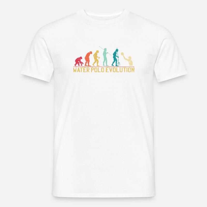 Water Polo Evolution Progression Design - Men's T-shirt - white