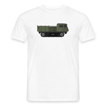 Camion militaire - T-shirt homme - blanc - Devant - AI Model Male 178 dark (178cm)
