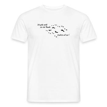 mit die Hunde - Männer T-Shirt - Weiß - Vorne - AI Model Male 178 dark (178cm)