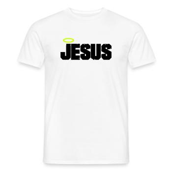 Mon Dieu - T-shirt homme - blanc - Devant - AI Model Male 178 dark (178cm)