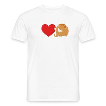 Mammouth - T-shirt homme - blanc - Devant - AI Model Male 178 dark (178cm)