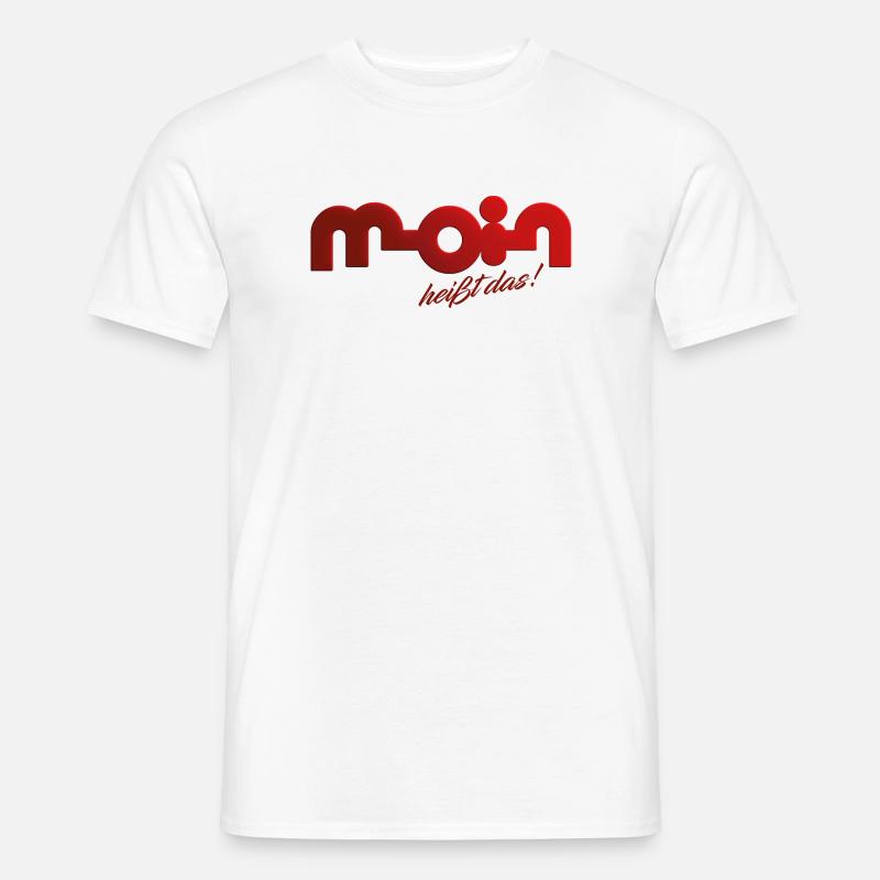 Moin heißt das! - Männer T-Shirt - Weiß