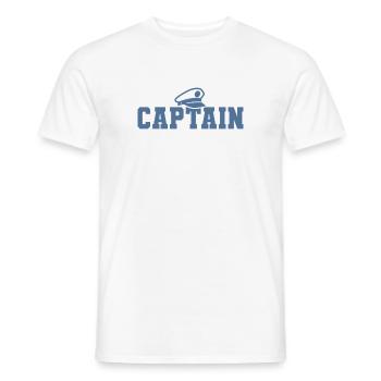 Kapitän Bootsfahrer Sailor Sailing Nautical Boat - Männer T-Shirt - Weiß - Vorne - AI Model Male 178 dark (178cm)