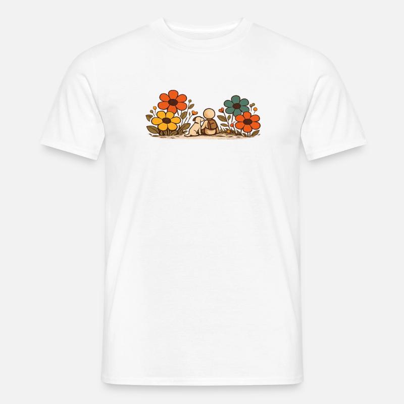 Der kleine Gedanke | Beste Freunde - Männer T-Shirt - Weiß