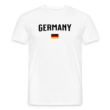 Germany - Männer T-Shirt - Weiß - Vorne - AI Model Male 178 dark (178cm)