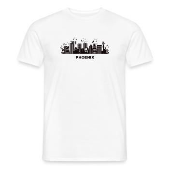 Phoenicians Skyline Phoenix - Men's T-Shirt - white - Front - AI Model Male 178 dark (178cm)