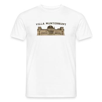 Villa Munterbunt Bundestag – Satire & Politik Spru - Männer T-Shirt - Weiß - Vorne - AI Model Male 178 dark (178cm)