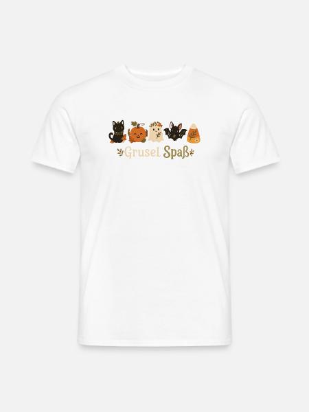 Grusel Spaß – Süße Halloween Freunde - Männer T-Shirt - Weiß