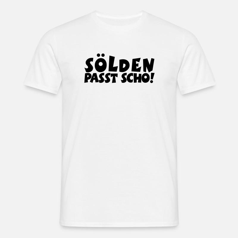 Sölden Passt Scho! - Männer T-Shirt - Weiß