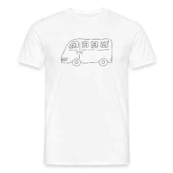Busfahrer Bus Schulbus Familie Kinder - Männer T-Shirt - Weiß - Vorne - AI Model Male 178 dark (178cm)