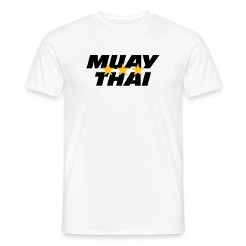 Muay Thai - T-shirt homme - blanc - Devant - AI Model Male 178 dark (178cm)