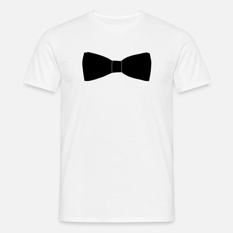 Fliege - Männer T-Shirt - Weiß