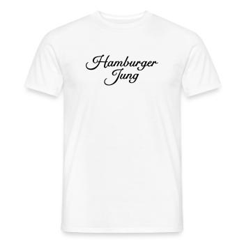 Hamburger Jung Klassisch - Männer T-Shirt - Weiß - Vorne - AI Model Male 178 dark (178cm)