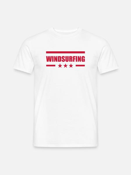 Windsurfen / Windsurfer / Windsurf / Windsurfing - Männer T-Shirt - Weiß