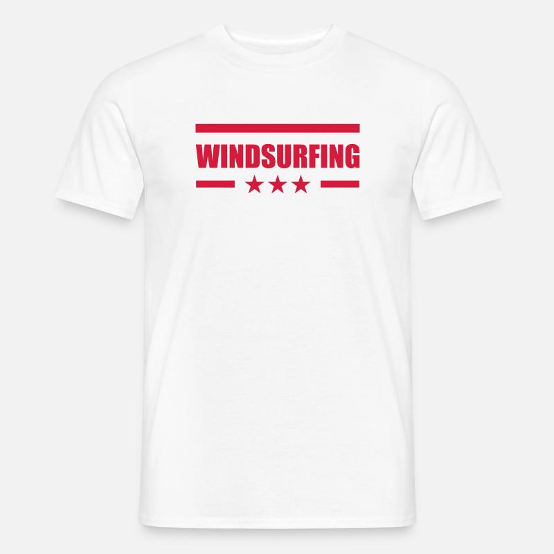 Windsurfen / Windsurfer / Windsurf / Windsurfing - Männer T-Shirt - Weiß