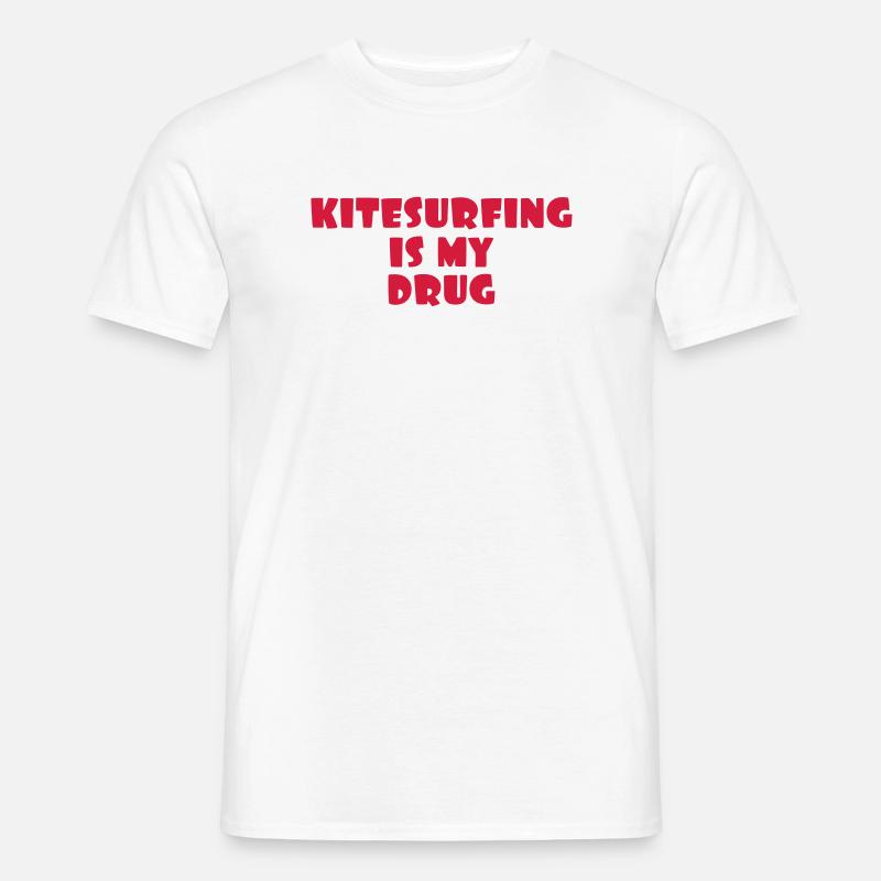 Kitesurfen / Kitesurfer / Kiteboarden / Kitesurf - Männer T-Shirt - Weiß