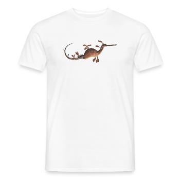 Seahorse Conception sous-marine océanique - T-shirt homme - blanc - Devant - AI Model Male 178 dark (178cm)