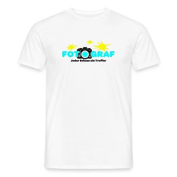 Fotograf Fotografin Fotokamera - Männer T-Shirt - Weiß - Vorne - AI Model Male 178 dark (178cm)