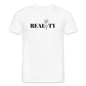 Un design cool, la réalité. - T-shirt homme - blanc - Devant - AI Model Male 178 dark (178cm)